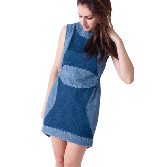 Anthropologie Dresses & Skirts - Carleen Denim Patchwork Dress from Anthropologie NWT